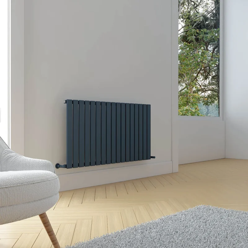 Plata Single Horizontal Designer Radiator 600X980 Anthracite