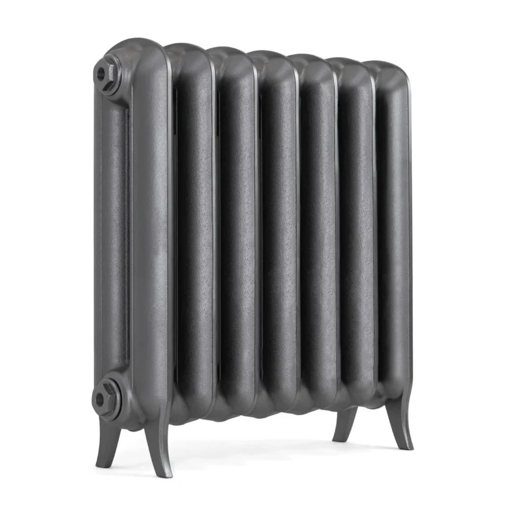 Plain 2 Column Cast Iron Radiator - Raw Metal - Image 4