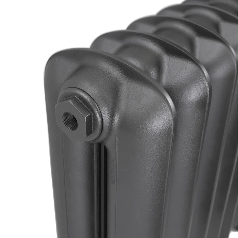 Plain 2 Column Cast Iron Radiator - Raw Metal - Image 9
