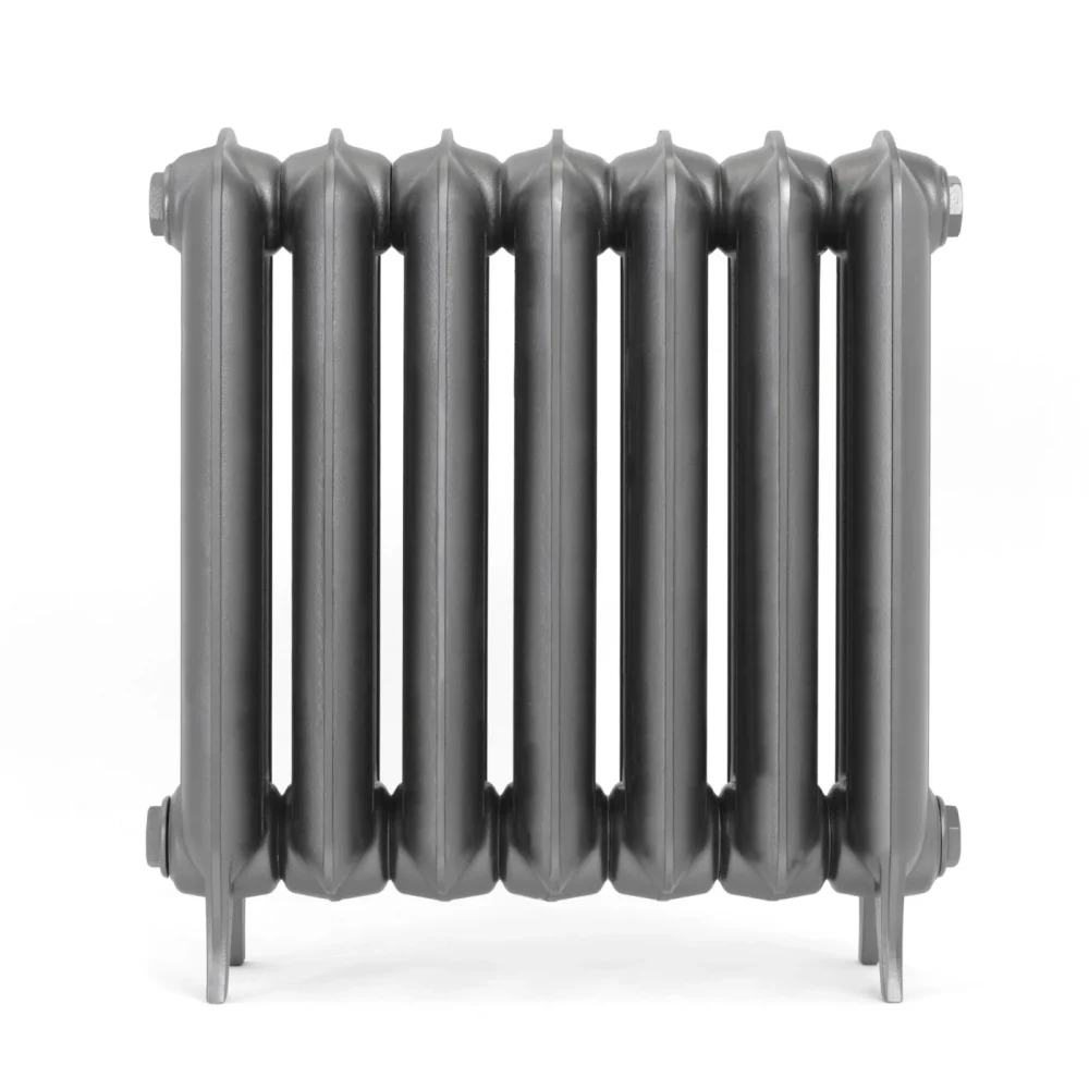 Plain 2 Column Cast Iron Radiator - Raw Metal - Image 3