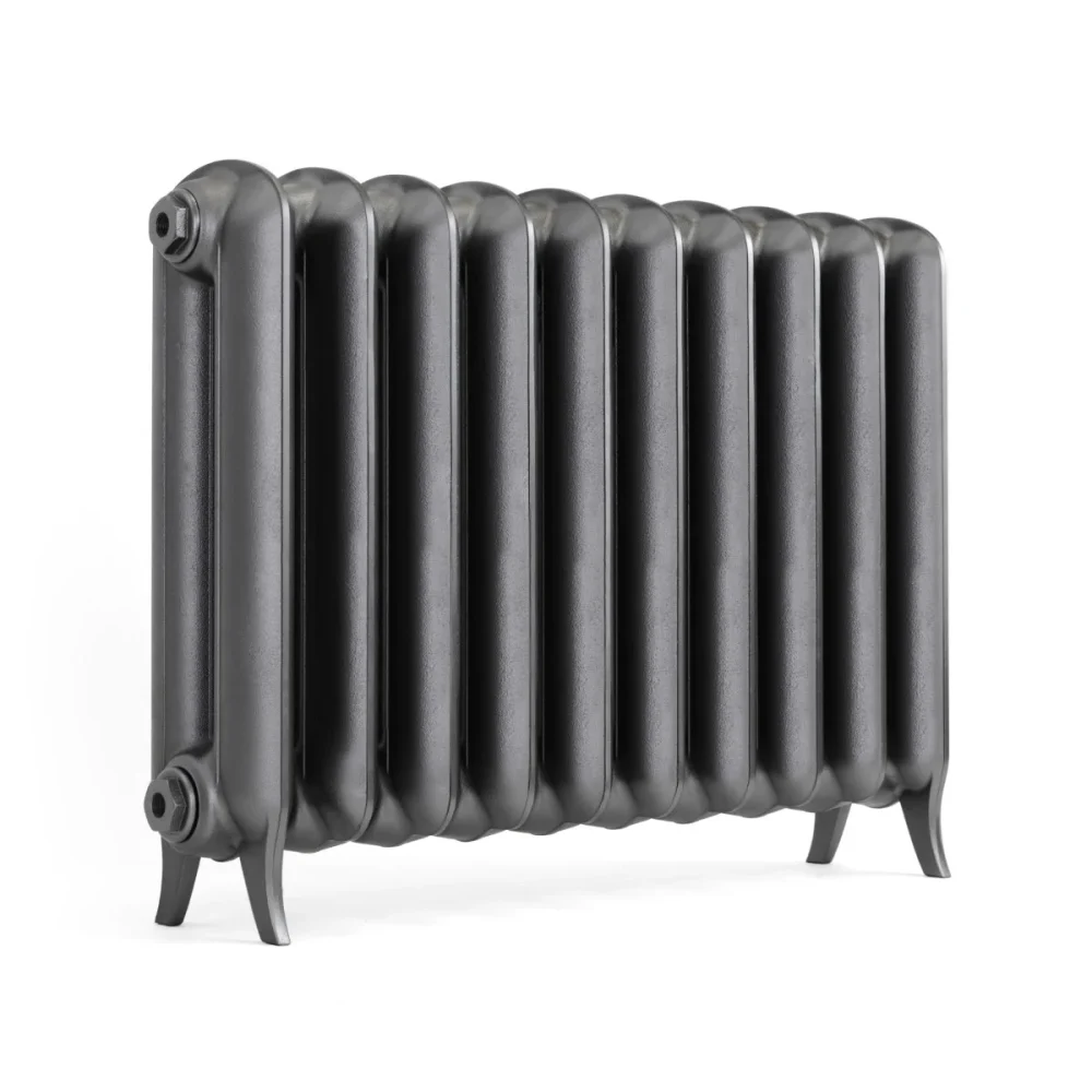 Plain 2 Column Cast Iron Radiator - Raw Metal - Image 7