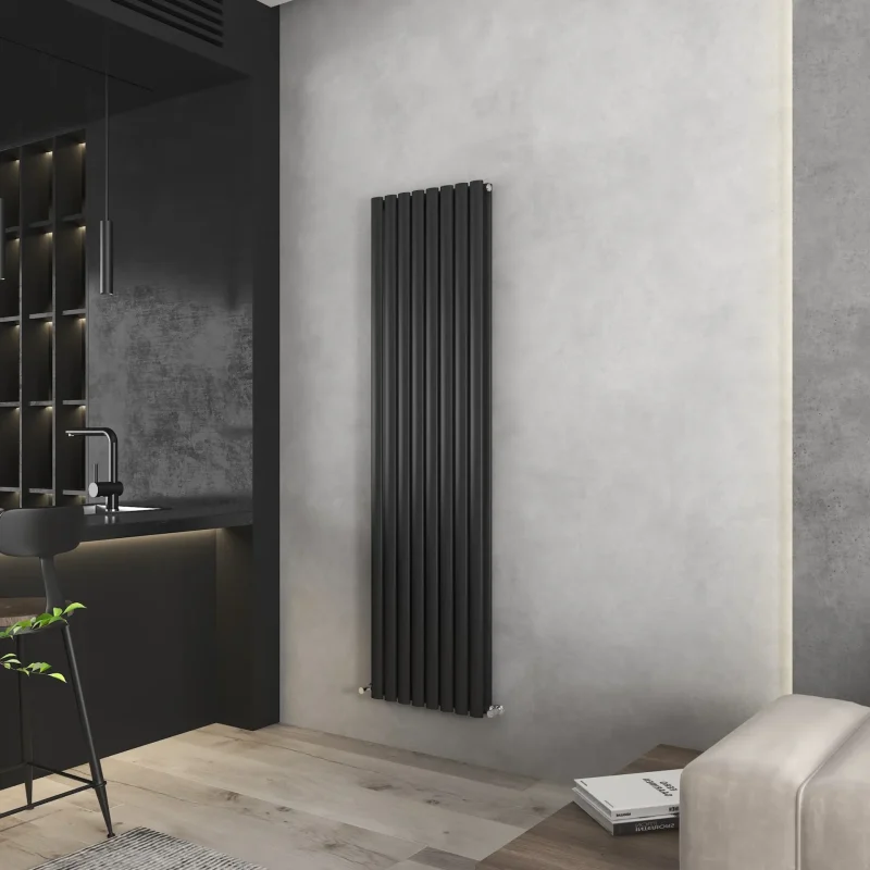 Nirvana Black Tall Radiator 480 x 1800