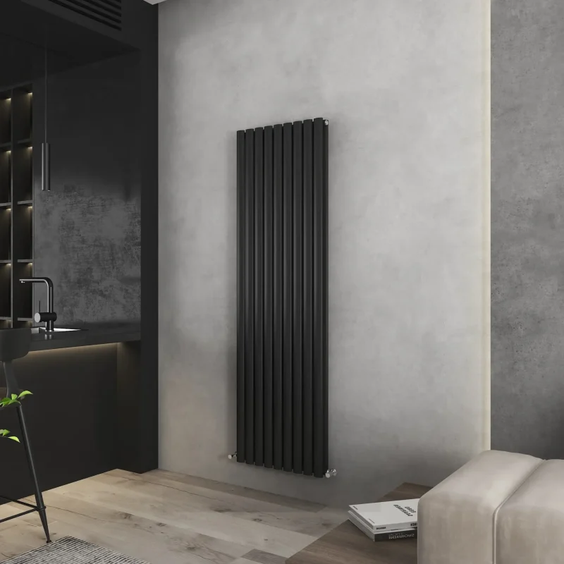 Nirvana Black Tall Radiator 540 x 1800 3