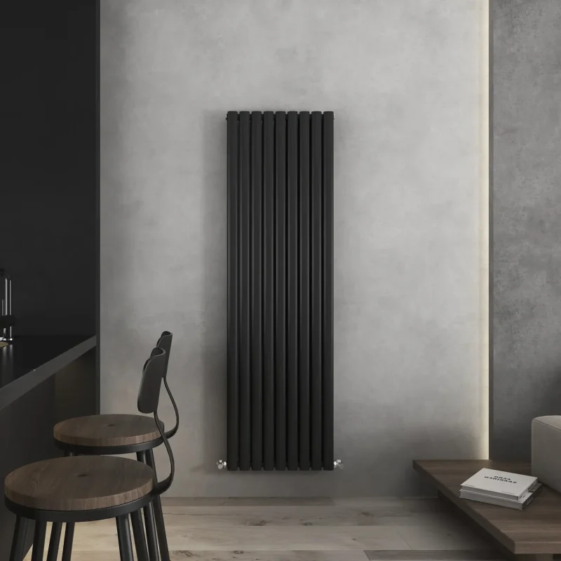 Nirvana Black Tall Radiator 540 x 1800